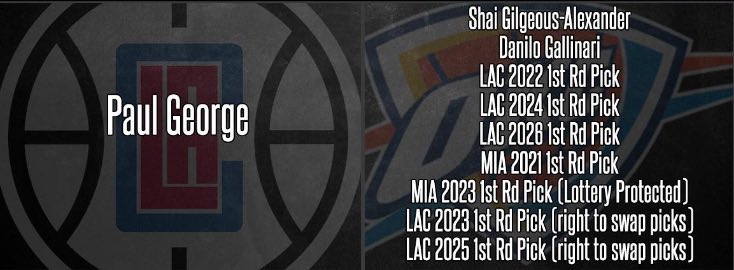 一切的开始👀6年前的今天 快船大出血9换1乔治为雷霆夺冠奠基
